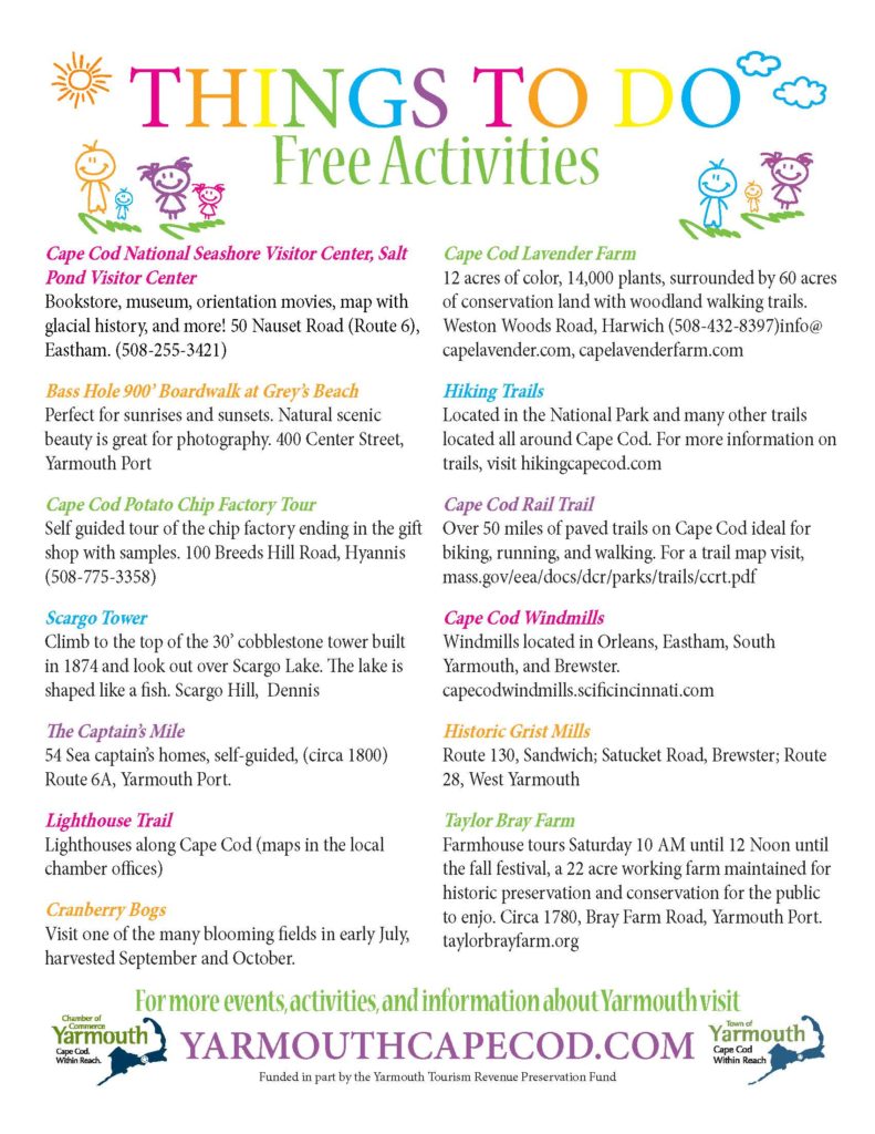 Free Activities in Yarmouth, MA